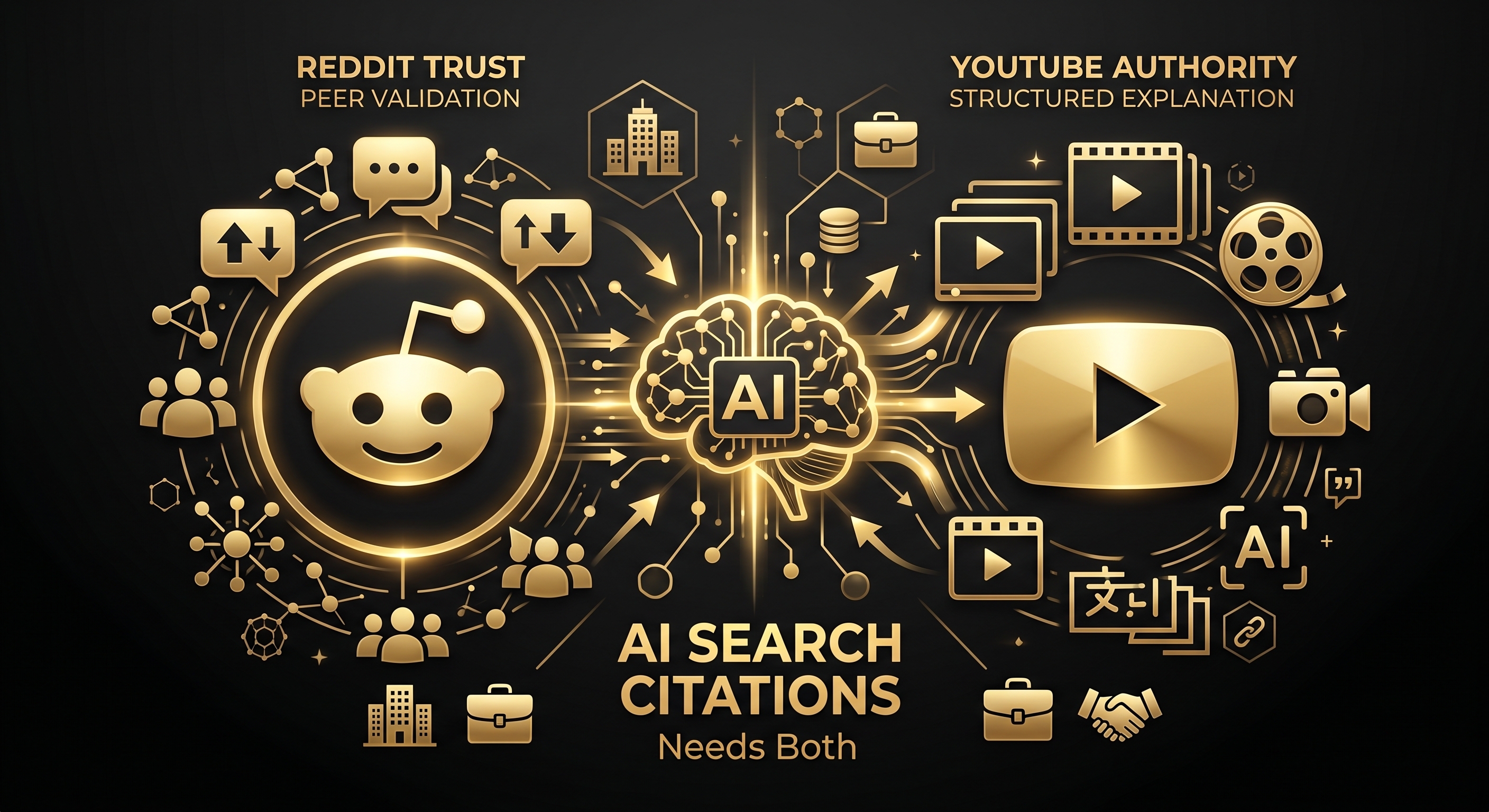 Reddit Builds Trust. YouTube Builds Authority. AI Search Needs Both.